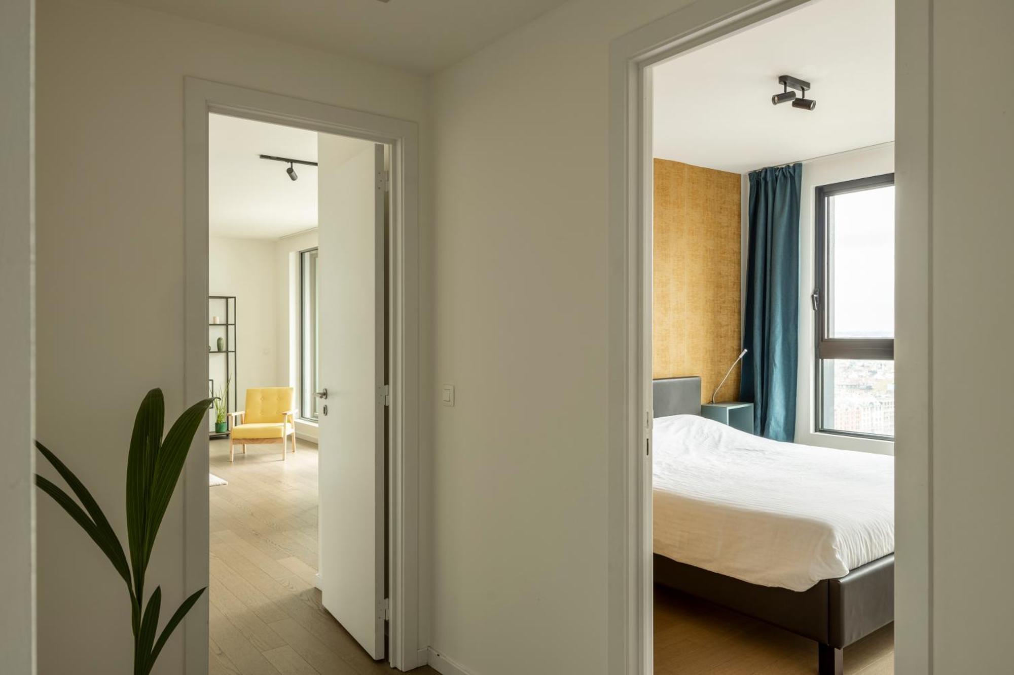 Uniek Appartement - Mooiste En Hoogste Uitzicht Op Antwerpen! - Incl Gratis Parking Exterior photo